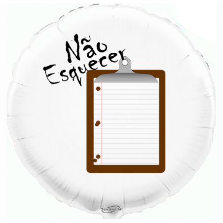 Custom round white foil balloon 2 sides printing
