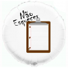 Custom round white foil balloon 2 sides printing