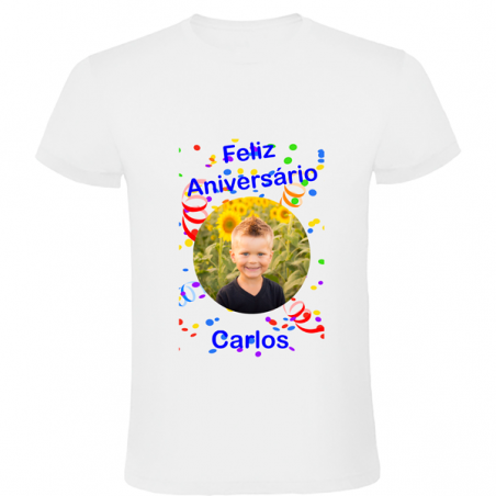 T-shirt branca personalizada