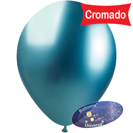 33cm Crome Blue Balloon
