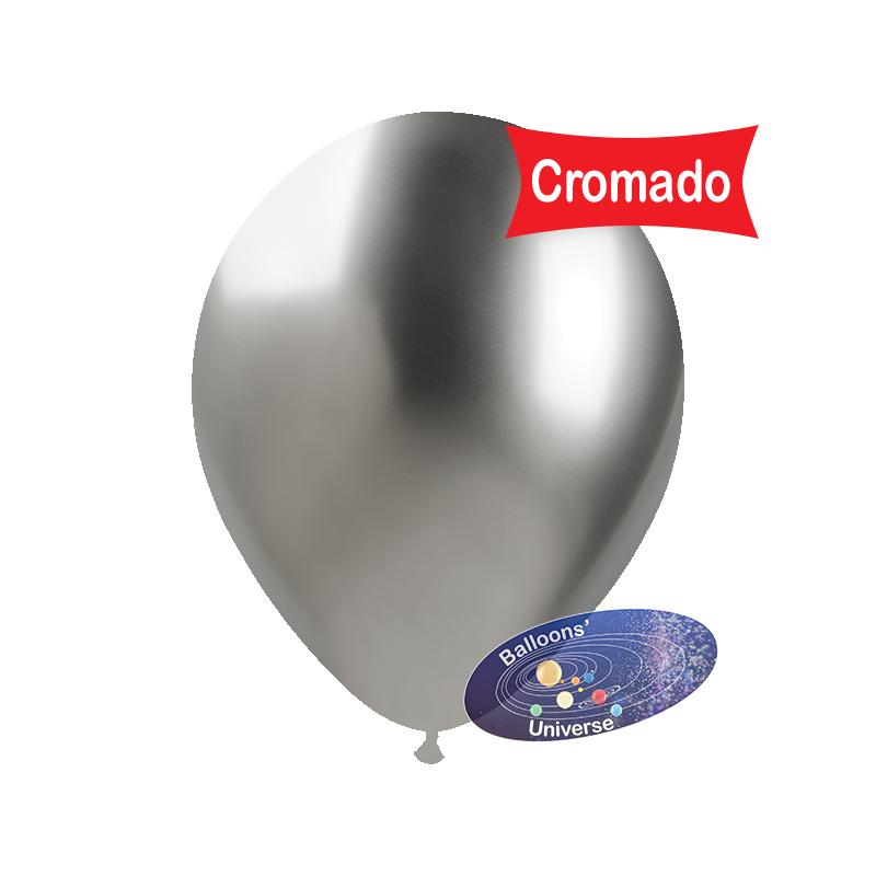 Balão 33cm Prateado Cromado