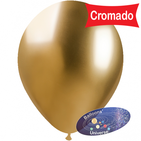 Balão 33cm Dourado Cromado