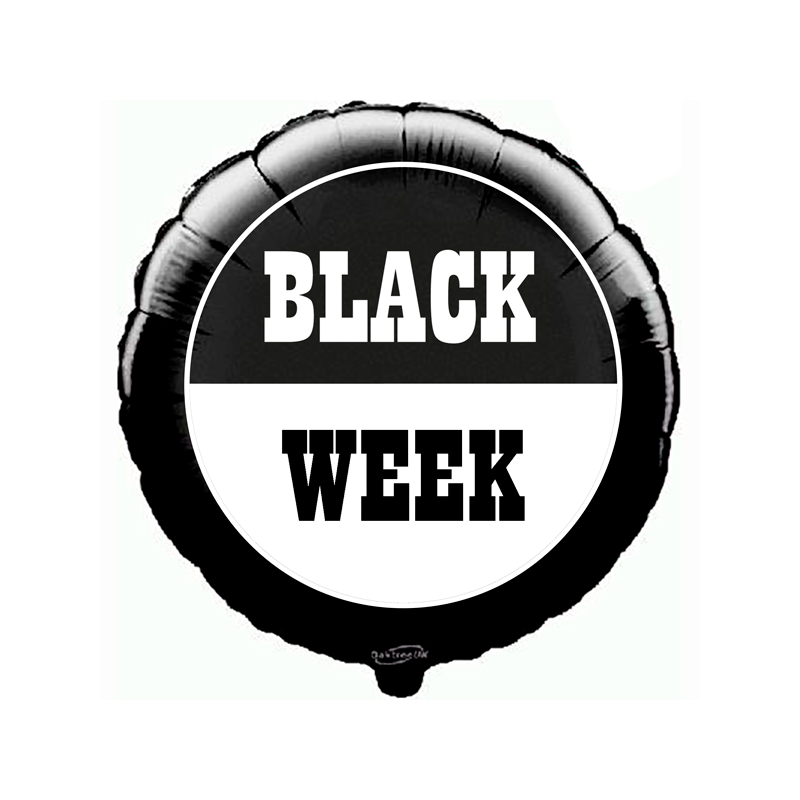 45cm Black Week Balloon