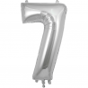 86cm Silver Number 7 Balloon