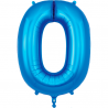 86cm Blue Number 0 Balloon