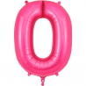 Globo Numero 0 86cm Rosa