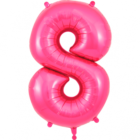Globo Número 8 86cm Rosa