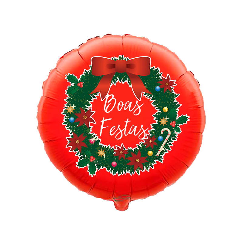 Balão de 45cm Boas Festas