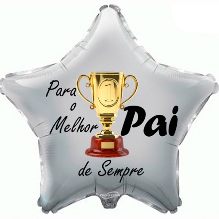 Balão de 48cm Troféu Melhor Pai de Sempre