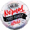 Balão de 45cm A Mãe Era... Prateado Holográfico