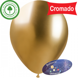 15cm Chrome Gold Balloon