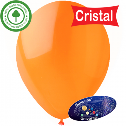 Balão 30cm Laranja Cristal