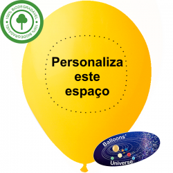 Globo Amarillo Personalizado en 1 color en 1 Lado