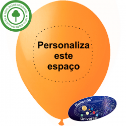 Balão Laranja Personalizado...