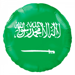 Balão de 45cm Bandeira da Arábia Saudita
