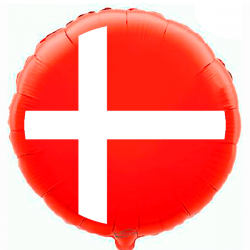 45cm balloon Flag of Denmark