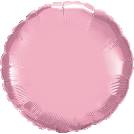 45cm Round Pink Foil Balloon