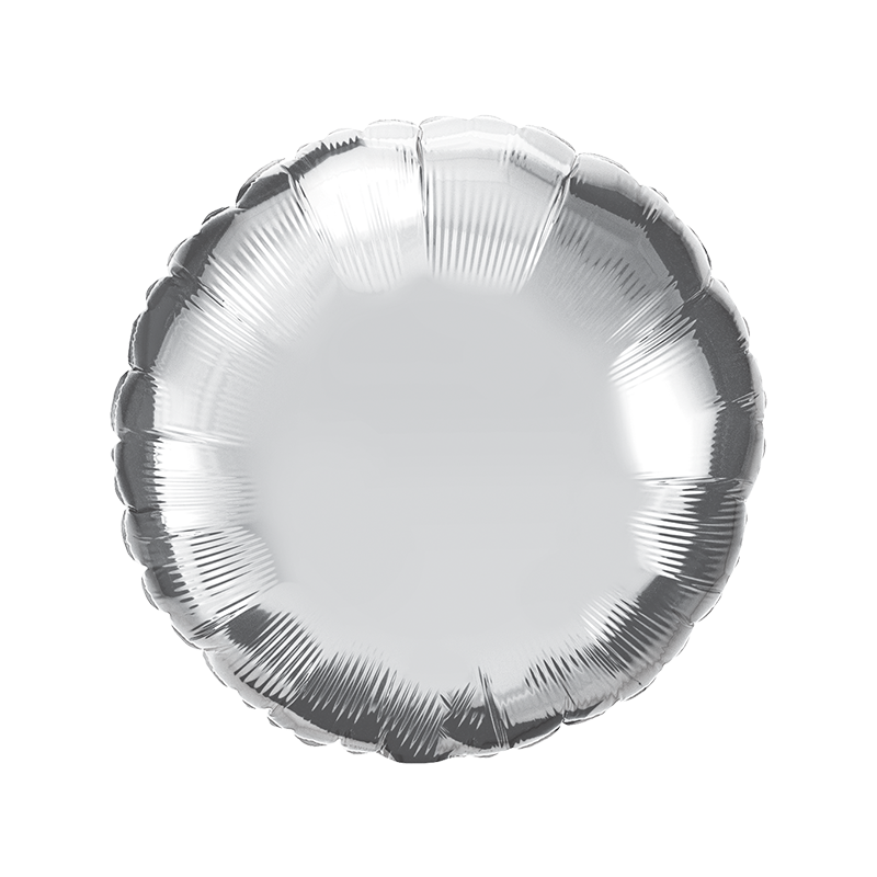 45cm Round Silver Foil Balloon