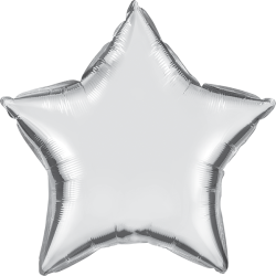 48cm Star Silver Foil Balloon