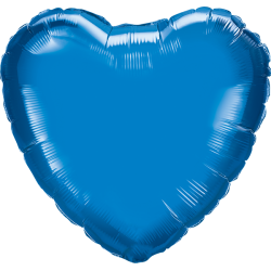 Balão Coração de 45cm Azul