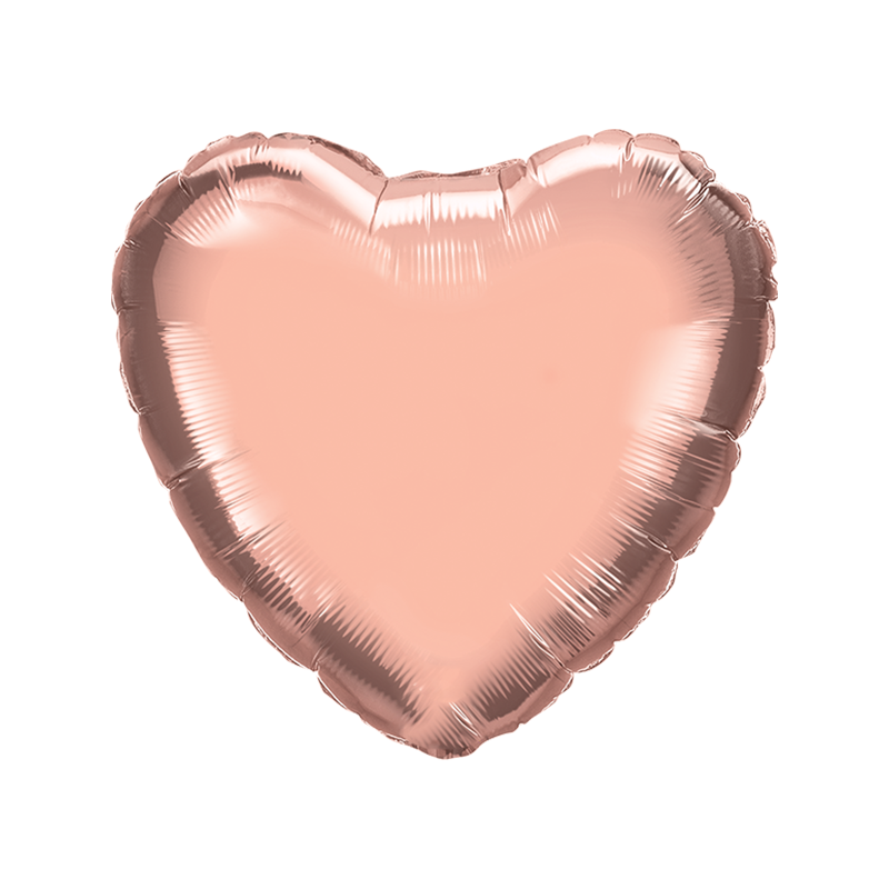 45cm Heart Rose Gold Foil Balloon