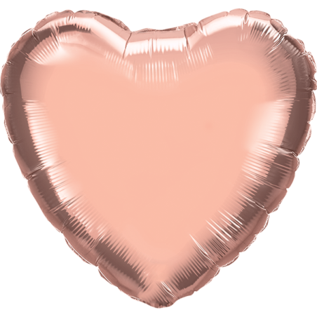 45cm Heart Rose Gold Foil Balloon