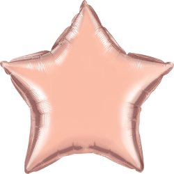 Balão Estrela de 23cm Rosa Dourado