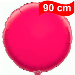 90cm Round Fuchsia Foil Balloon