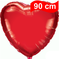 90cm Heart Red Foil Balloon