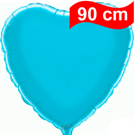 Globo Corazón Azul 90cm