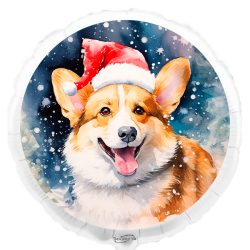 Globo navideño Corgi de 45 cm