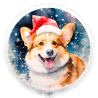 Globo navideño Corgi de 45 cm