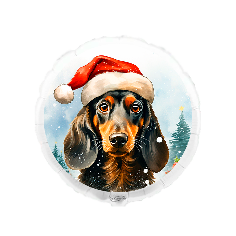 Globo navideño Dachshund de 45 cm