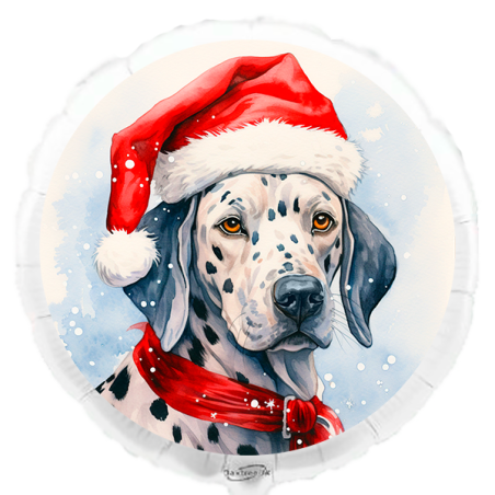 45cm Christmas Dalmatian balloon