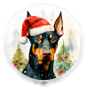Balão de 45cm Doberman de Natal