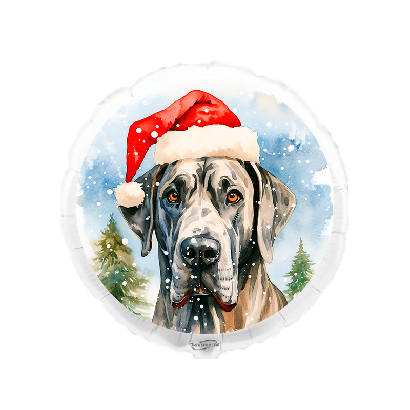 45cm Christmas Great Dane balloon