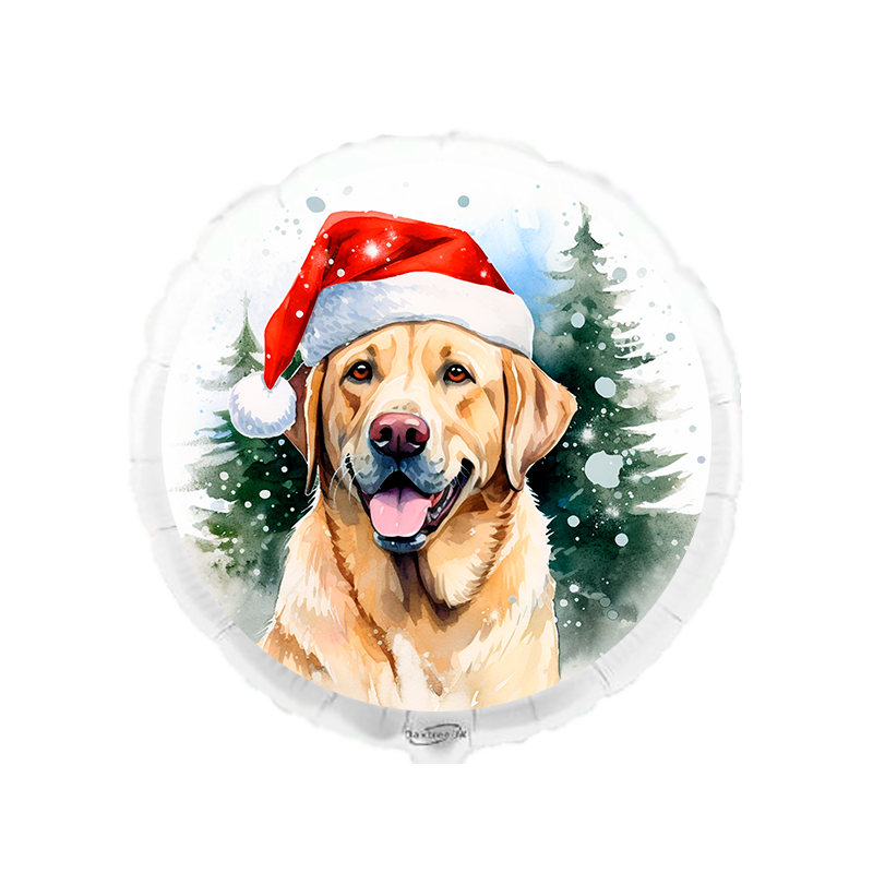 45cm Christmas Labrador balloon