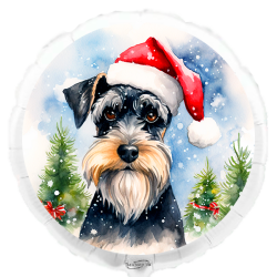 Globo navideño Schnauzer de 45 cm