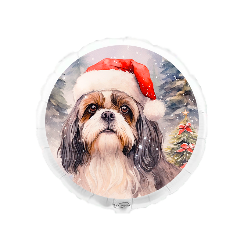 45cm Christmas Shih-tzu Balloon