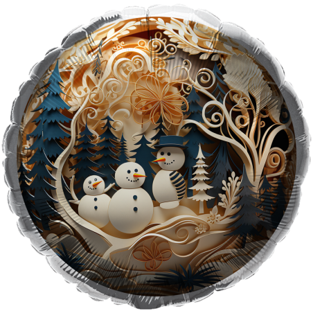 Balão Bonecos de Neve de 45cm