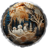 Globo Muñecos De Nieve 45cm
