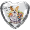 45cm Corgi Gosto de Ti Balloon