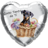45cm Doberman Gosto de Ti Balloon