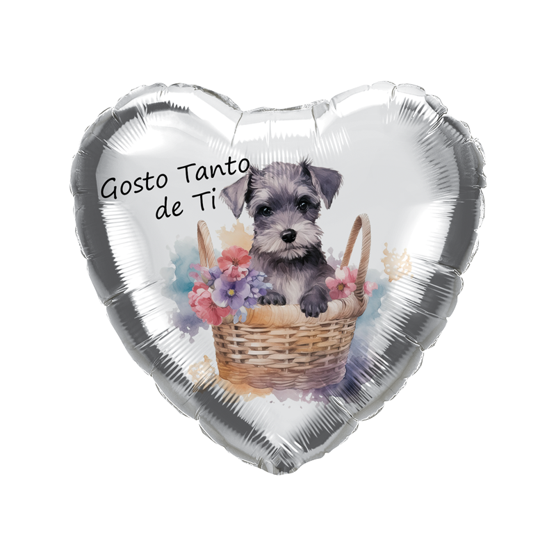 45cm Schnauzer Gosto de Ti Balloon