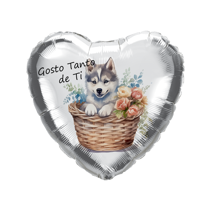 Globo de 45cm Gosto de Ti Husky