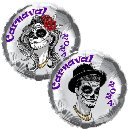 45cm Carnival foil balloon