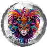 Juego de 5 globos foil Carnaval de 45 cm.