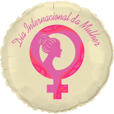 Globo de aluminio de 45 cm Día Internacional de la Mujer