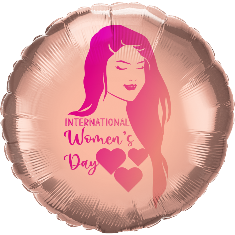Balão foil de 45cm International Women's Day