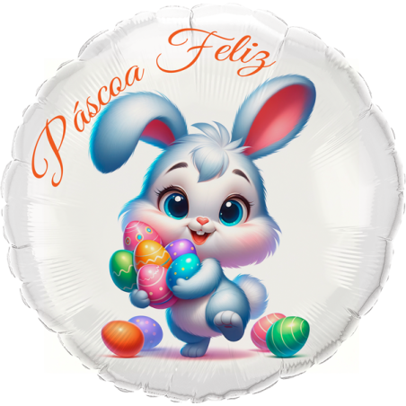 45cm Páscoa Feliz Balloon